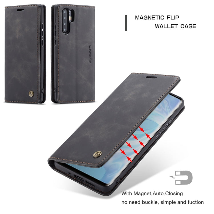 CaseMe-013 Multifunctional Retro Frosted Horizontal Flip Leather Case for Huawei P30, with Card Slot & Holder & Wallet My Store