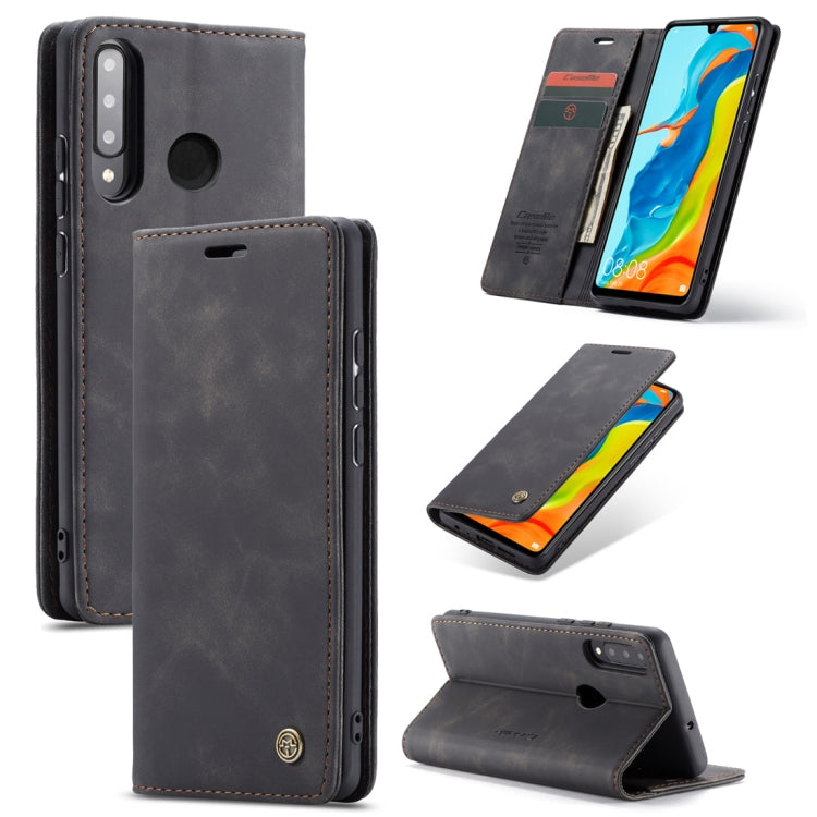 CaseMe-013 Multifunctional Retro Frosted Horizontal Flip Leather Case for Huawei P30 Lite, with Card Slot & Holder & Wallet