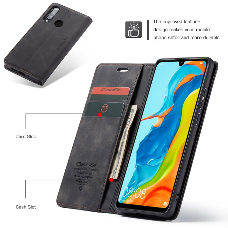 CaseMe-013 Multifunctional Retro Frosted Horizontal Flip Leather Case for Huawei P30 Lite, with Card Slot & Holder & Wallet My Store