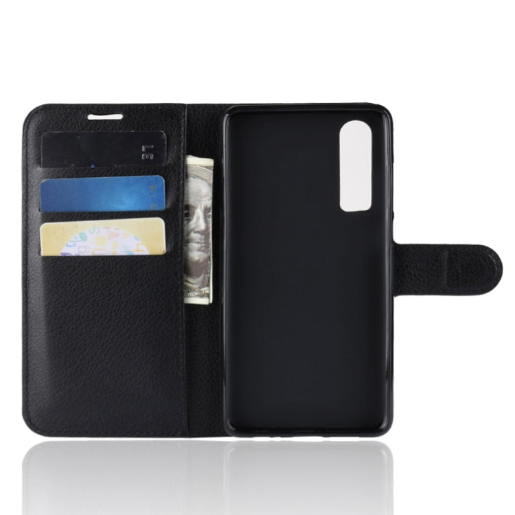 Litchi Texture Horizontal Flip Leather Case for Huawei P30, with Holder & Card Slots & Wallet