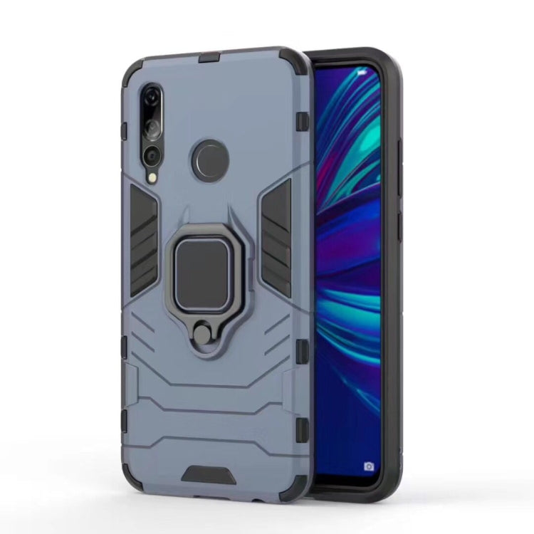 Shockproof PC + TPU Case with Magnetic Ring Holder for Huawei Enjoy 9s / P Smart+ 2019