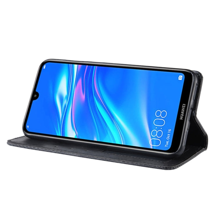 Magnetic Buckle Retro Texture Horizontal Flip Leather Case for Huawei Y7 (2019) / Y7 Prime (2019), with Holder & Card Slots & Wallet My Store