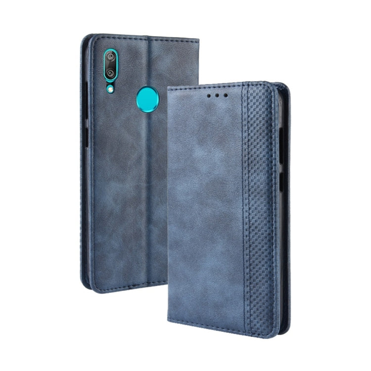 Magnetic Buckle Retro Texture Horizontal Flip Leather Case for Huawei Y7 (2019) / Y7 Prime (2019), with Holder & Card Slots & Wallet My Store