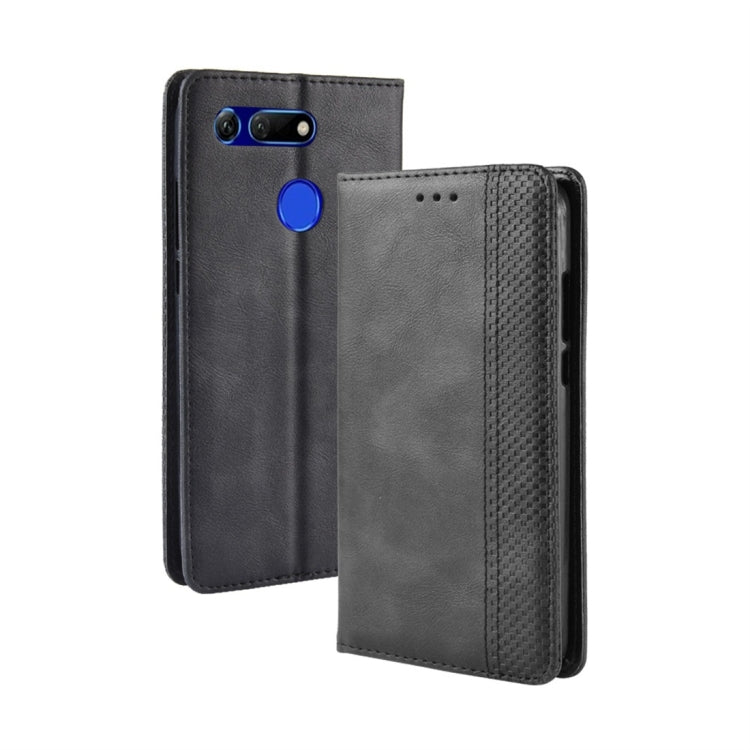 Magnetic Buckle Retro Texture Horizontal Flip Leather Case for Huawei Honor View 20, with Holder & Card Slots & Wallet My Store