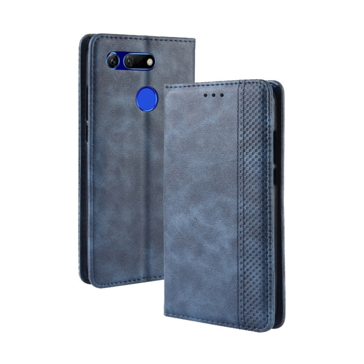 Magnetic Buckle Retro Texture Horizontal Flip Leather Case for Huawei Honor View 20, with Holder & Card Slots & Wallet My Store