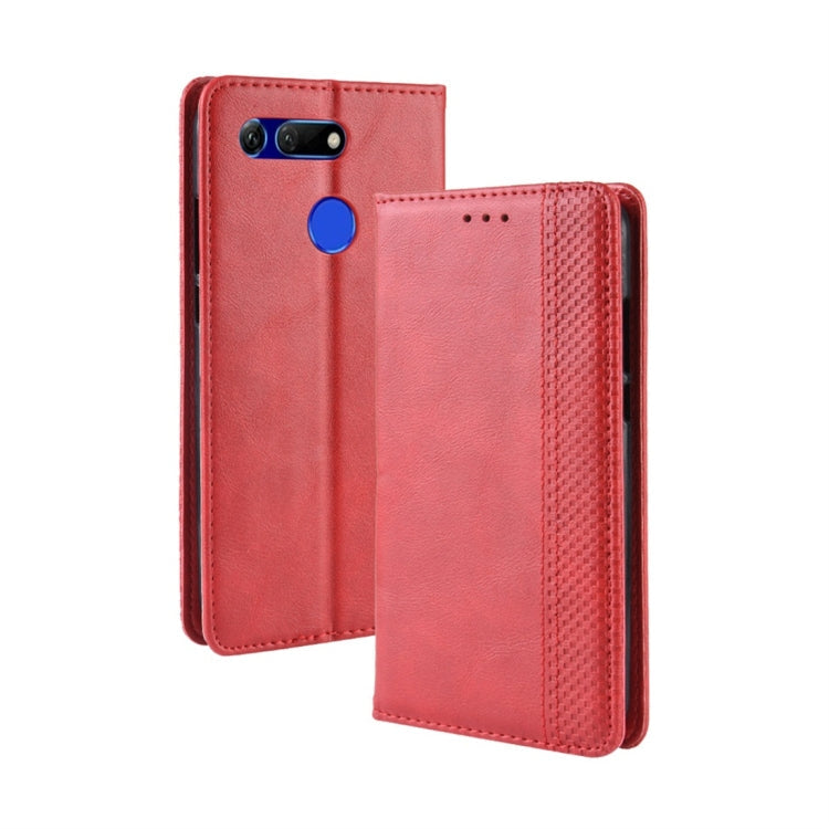 Magnetic Buckle Retro Texture Horizontal Flip Leather Case for Huawei Honor View 20, with Holder & Card Slots & Wallet My Store