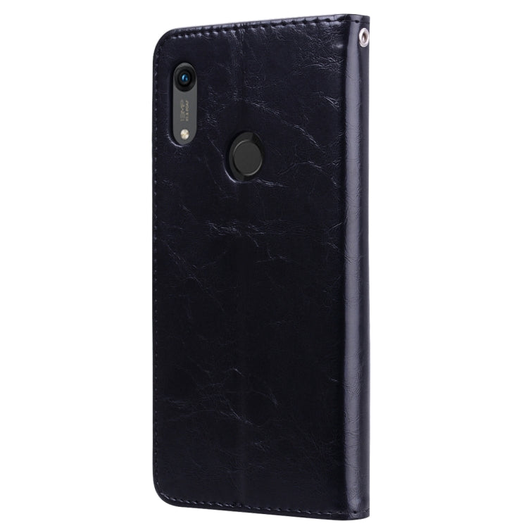 Business Style Oil Wax Texture Horizontal Flip Leather Case for Huawei Y6 (2019) / Honor 8A, with Holder & Card Slots & Wallet My Store