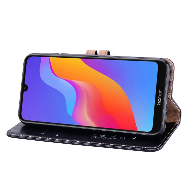 Business Style Oil Wax Texture Horizontal Flip Leather Case for Huawei Y6 (2019) / Honor 8A, with Holder & Card Slots & Wallet