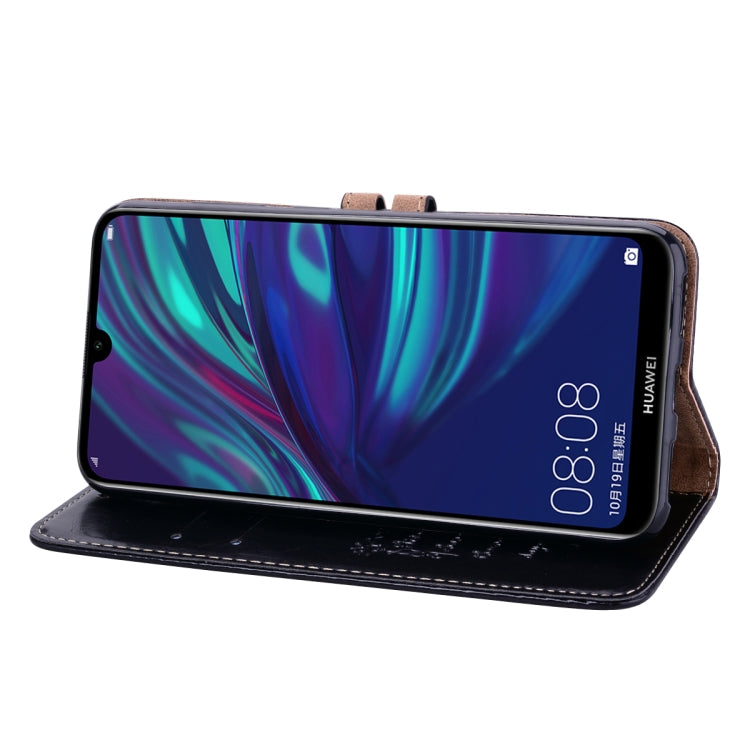 Business Style Oil Wax Texture Horizontal Flip Leather Case for Huawei Y7 (2019), with Holder & Card Slots & Wallet My Store