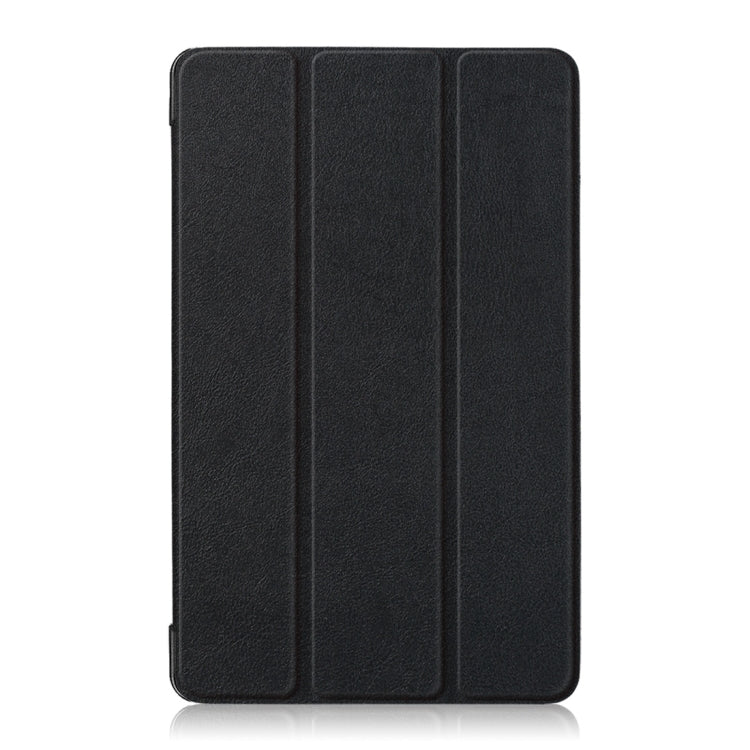 Custer Texture Horizontal Flip Leather Case for Huawei MediaPad M5 Lite 8 inch , with Three-folding Holder