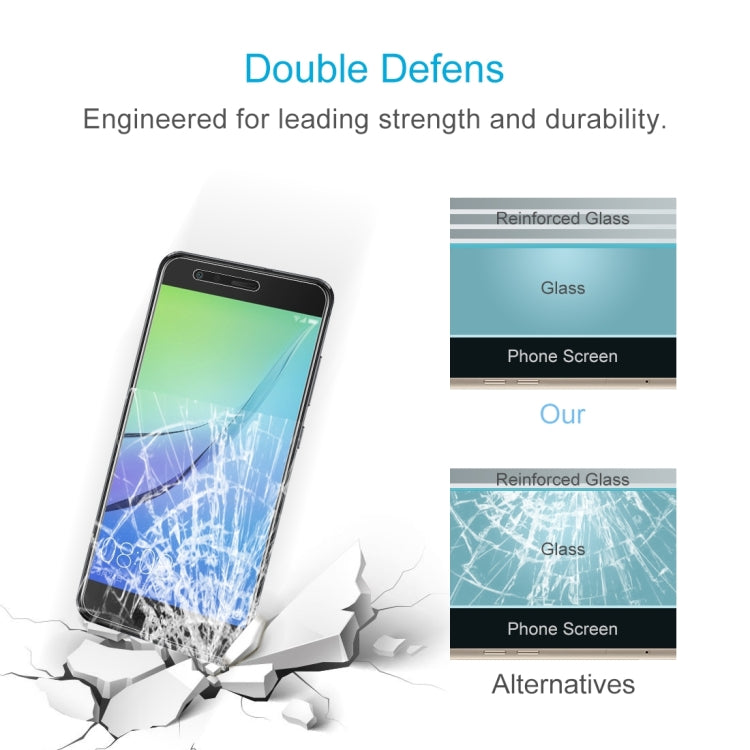 2 PCS 9H 2.5D Tempered Glass Film for Huawei nova Lite