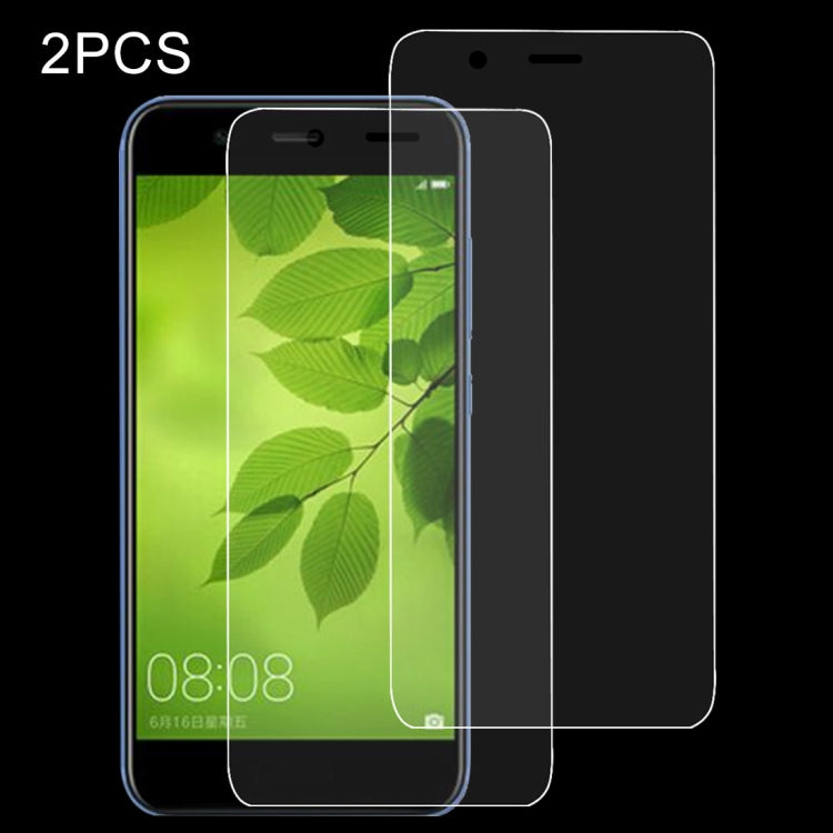 2 PCS for Huawei nova 2 Lite 0.26mm 9H Surface Hardness 2.5D Explosion-proof Tempered Glass Screen Film-Reluova