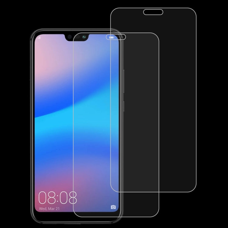 2 PCS for Huawei P20 Lite 0.26mm 9H Surface Hardness 2.5D Explosion-proof Tempered Glass Screen Film-Reluova