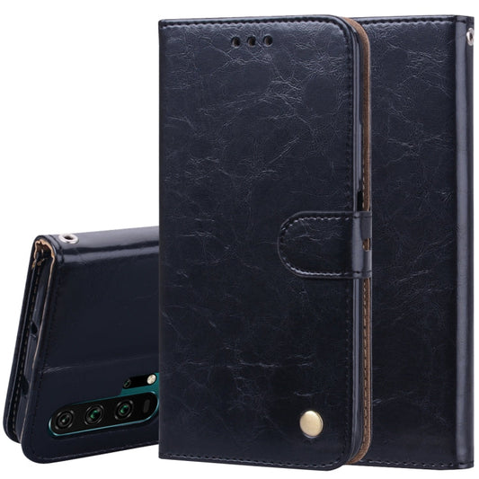 Business Style Oil Wax Texture Horizontal Flip Leather Case for Huawei Honor 20 Pro, with Holder & Card Slots & Wallet My Store