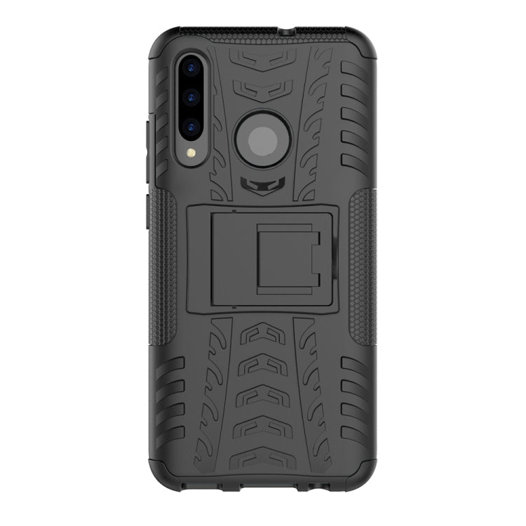 Tire Texture TPU+PC Shockproof Case for Huawei P Smart+ 2019, with Holder My Store