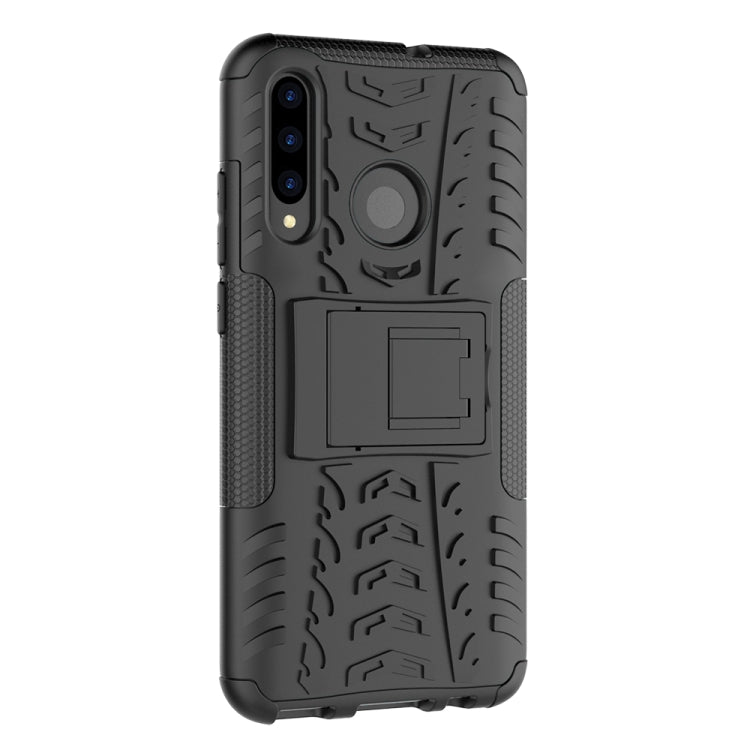 Tire Texture TPU+PC Shockproof Case for Huawei P Smart+ 2019, with Holder My Store