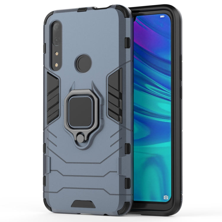 PC + TPU Shockproof Protective Case for Huawei P Smart Z / Y9 Prime (2019), with Magnetic Ring Holder