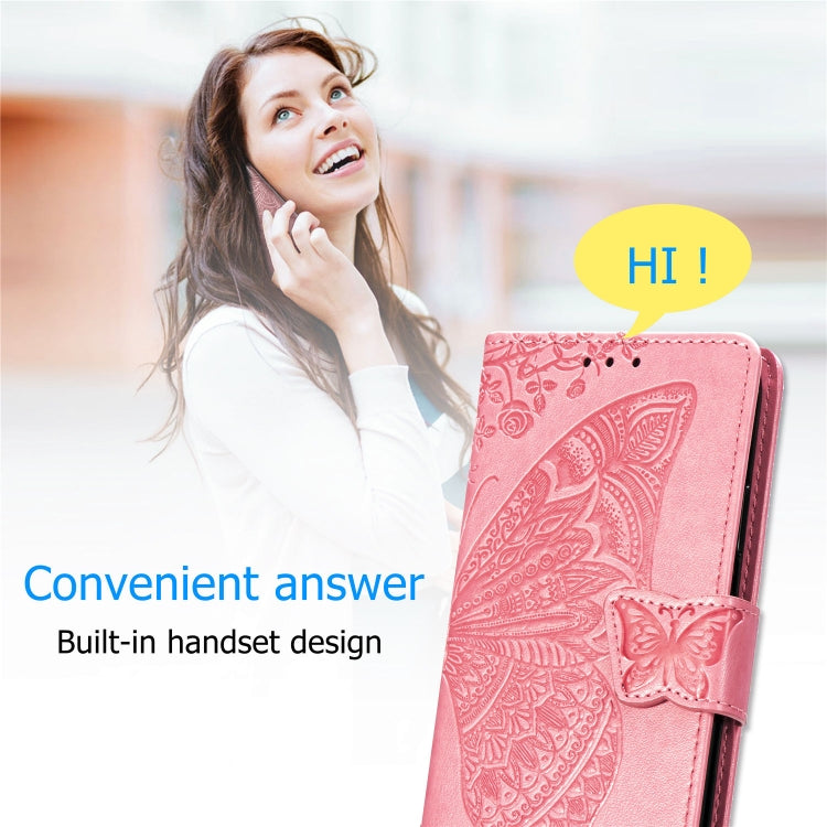 Butterfly Love Flowers Embossing Horizontal Flip Leather Case for Huawei Mate 20 Lite, with Holder & Card Slots & Wallet