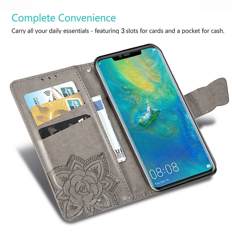 Butterfly Love Flowers Embossing Horizontal Flip Leather Case for Huawei Mate 20 Pro, with Holder & Card Slots & Wallet My Store