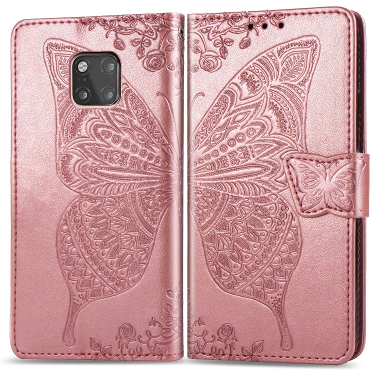 Butterfly Love Flowers Embossing Horizontal Flip Leather Case for Huawei Mate 20 Pro, with Holder & Card Slots & Wallet My Store