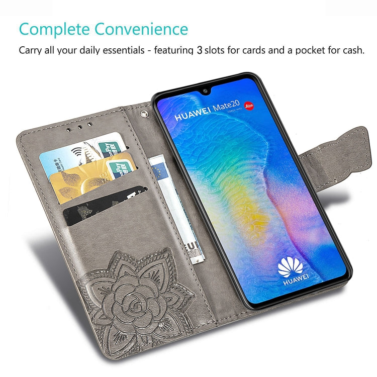 Butterfly Love Flowers Embossing Horizontal Flip Leather Case for Huawei Mate 20, with Holder & Card Slots & Wallet & Lanyard My Store