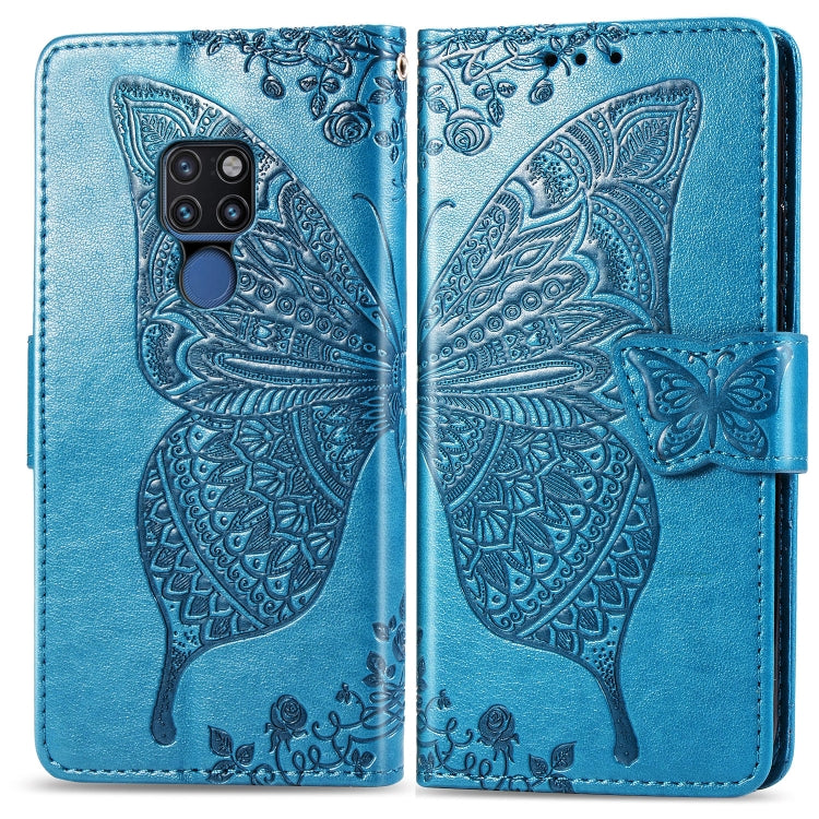 Butterfly Love Flowers Embossing Horizontal Flip Leather Case for Huawei Mate 20, with Holder & Card Slots & Wallet & Lanyard My Store