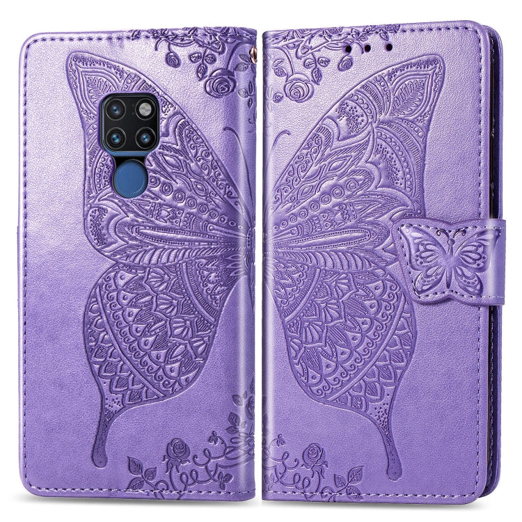 Butterfly Love Flowers Embossing Horizontal Flip Leather Case for Huawei Mate 20, with Holder & Card Slots & Wallet & Lanyard My Store