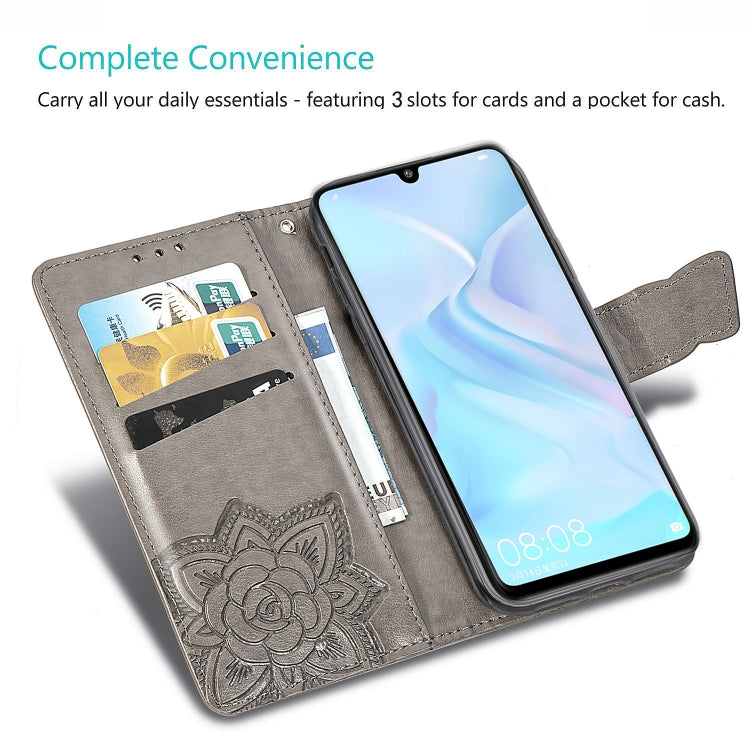 Butterfly Love Flowers Embossing Horizontal Flip Leather Case for Huawei P30 Lite / Nova 4e, with Holder & Card Slots & Wallet & Lanyard My Store