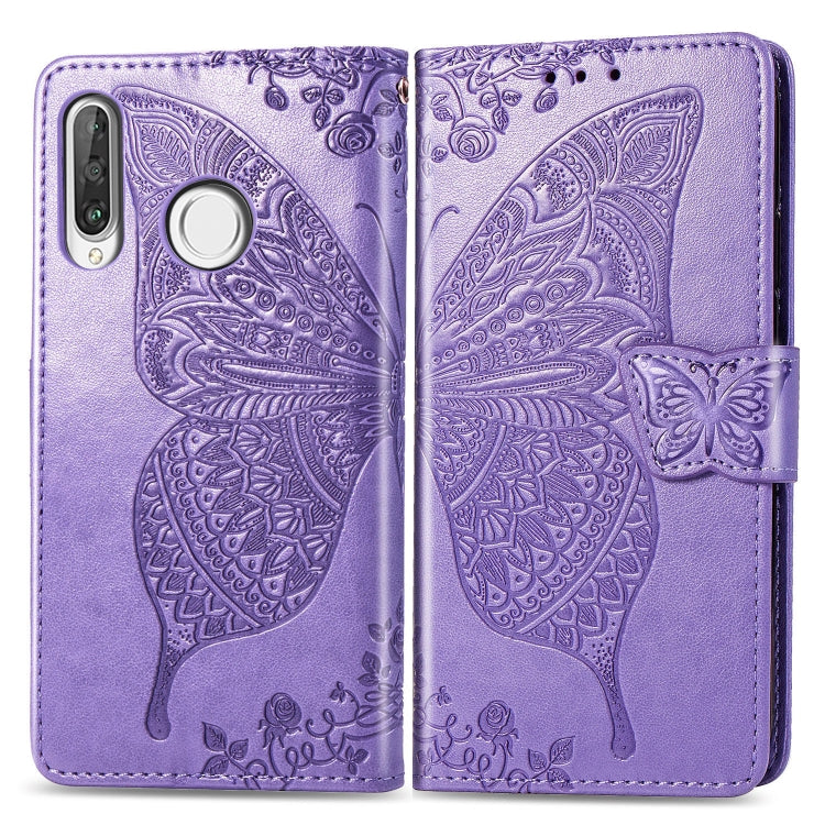 Butterfly Love Flowers Embossing Horizontal Flip Leather Case for Huawei P30 Lite / Nova 4e, with Holder & Card Slots & Wallet & Lanyard My Store