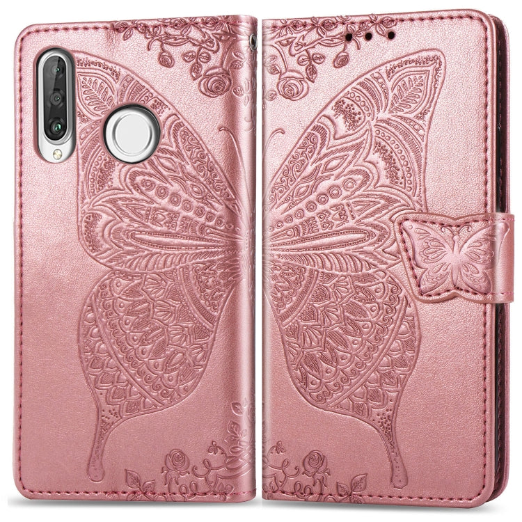 Butterfly Love Flowers Embossing Horizontal Flip Leather Case for Huawei P30 Lite / Nova 4e, with Holder & Card Slots & Wallet & Lanyard My Store