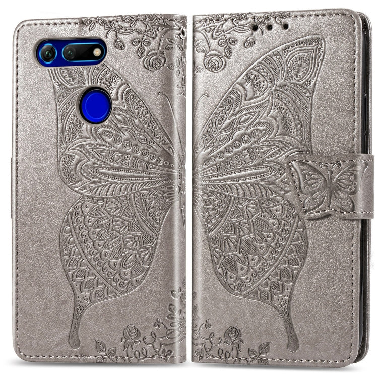 Butterfly Love Flowers Embossing Horizontal Flip Leather Case for Huawei V20, with Holder & Card Slots & Wallet & Lanyard My Store