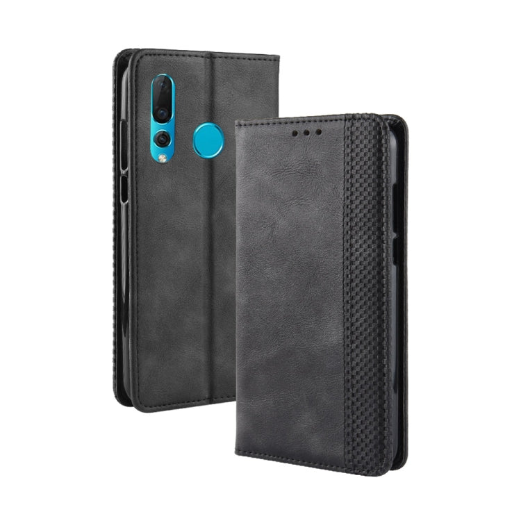 Magnetic Buckle Retro Texture Horizontal Flip Leather Case for Huawei nova 4, with Holder & Card Slots & Wallet My Store