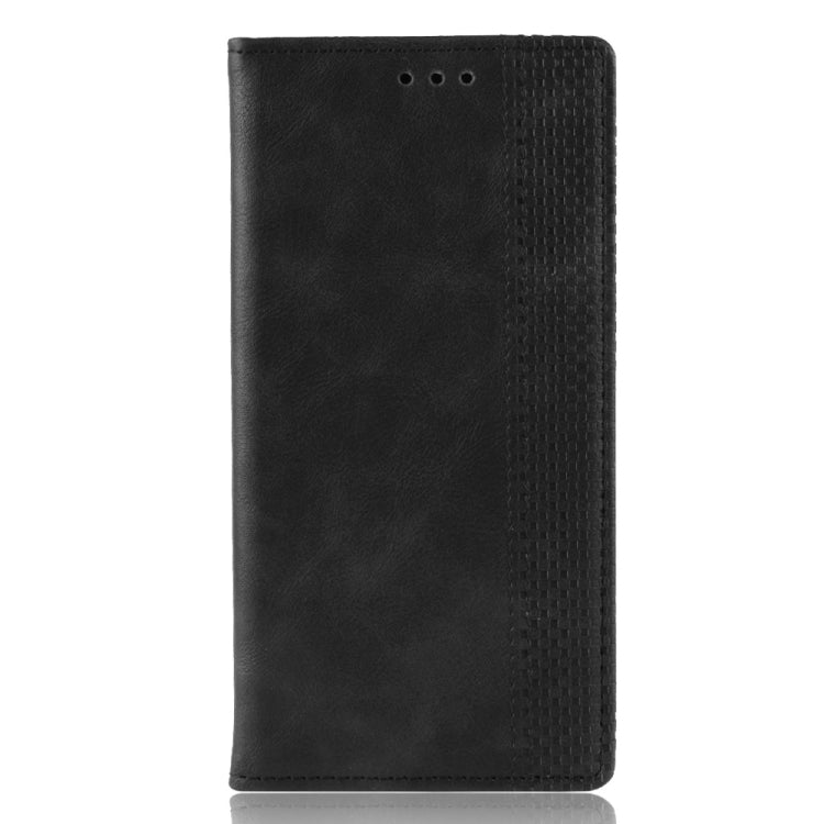 Magnetic Buckle Retro Texture Horizontal Flip Leather Case for Huawei Mate 20 Pro, with Holder & Card Slots & Wallet