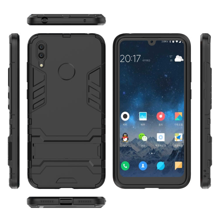 Shockproof PC + TPU Case for Huawei Y7(2019), with Holder