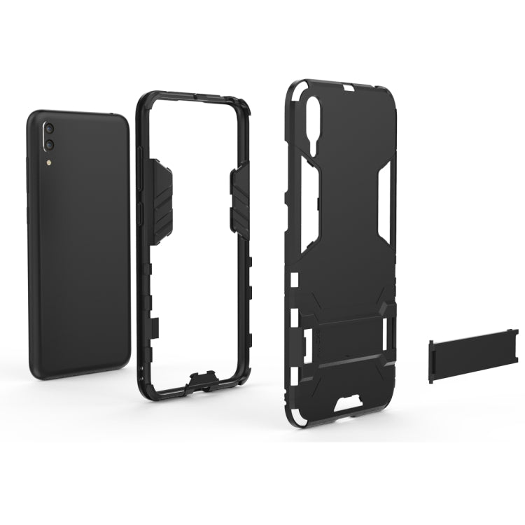 Shockproof PC + TPU Case for Huawei Enjoy 9, with Holder