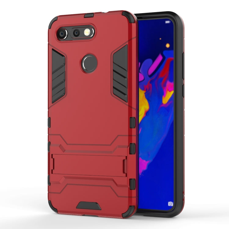 Shockproof PC + TPU Case for Huawei Honor V20, with Holder