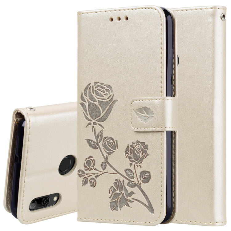 Rose Embossed Horizontal Flip PU Leather Case for Huawei P Smart 2019, with Holder & Card Slots & Wallet My Store