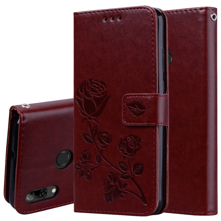 Rose Embossed Horizontal Flip PU Leather Case for Huawei P Smart 2019, with Holder & Card Slots & Wallet My Store