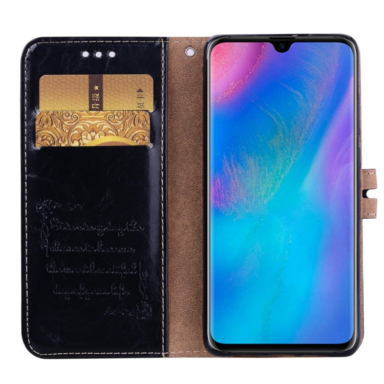 Business Style Oil Wax Texture Horizontal Flip Leather Case for Huawei P30, with Holder & Card Slots & Wallet My Store