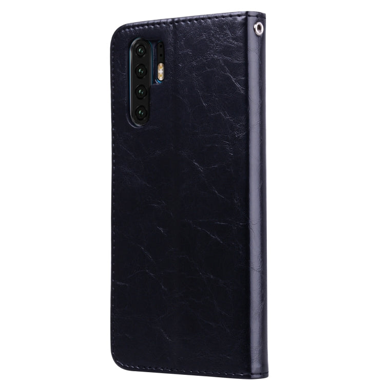 Business Style Oil Wax Texture Horizontal Flip Leather Case for Huawei P30 Pro, with Holder & Card Slots & Wallet My Store