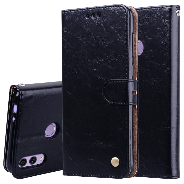 Business Style Oil Wax Texture Horizontal Flip Leather Case for Huawei Honor 8C, with Holder & Card Slots & Wallet My Store