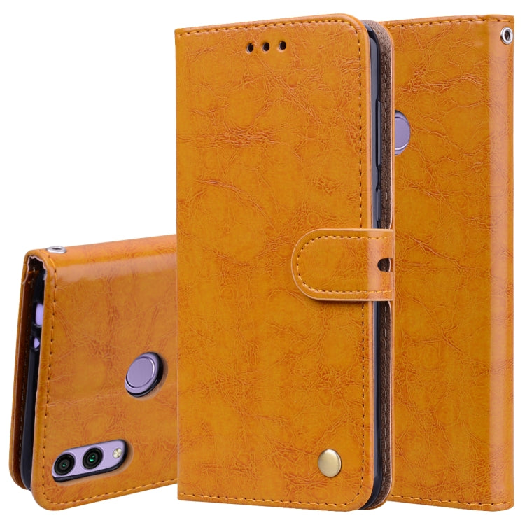 Business Style Oil Wax Texture Horizontal Flip Leather Case for Huawei Honor 8C, with Holder & Card Slots & Wallet My Store