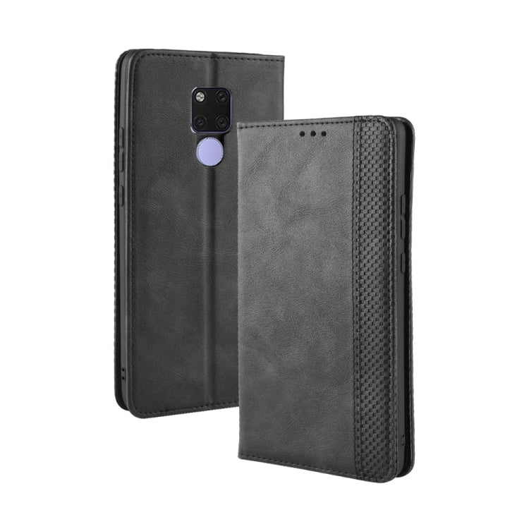 Magnetic Buckle Retro Texture Horizontal Flip Leather Case for Huawei Mate 20, with Holder & Card Slots & Wallet My Store