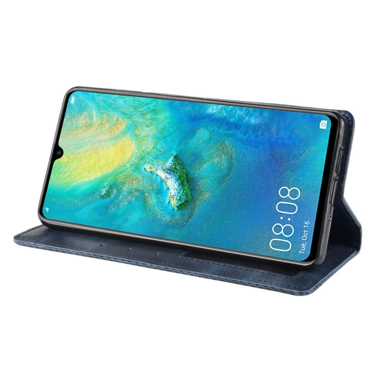 Magnetic Buckle Retro Texture Horizontal Flip Leather Case for Huawei P30 Pro, with Holder & Card Slots & Wallet