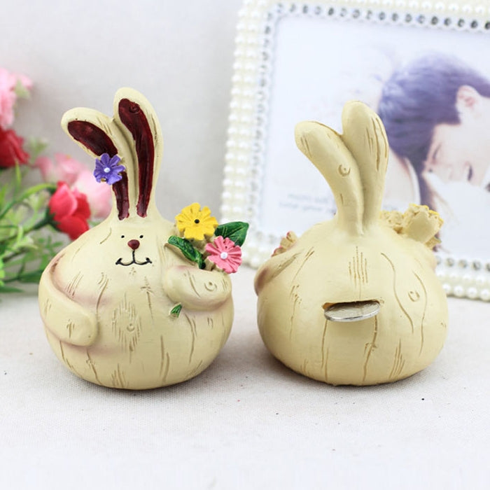 Pairs Creative Resin Crafts Large Cute Fat Garlic Rabbit Ornaments Home Bar Decoration My Store