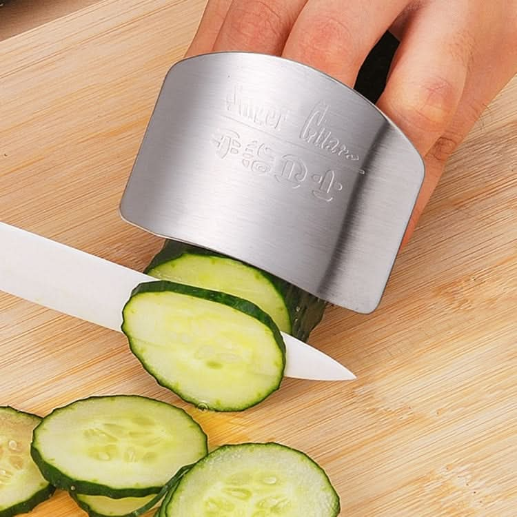 Creative Kitchen Necessary Food Vegetable Cutting Stainless Steel Hand Finger Guard Protector - Reluova