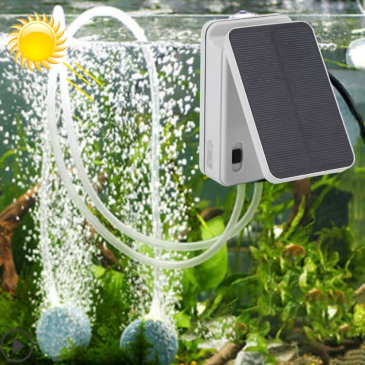 5V Foldable Aquarium Fish Tank Solar Power Air Pump Oxygenator, US Plug-Reluova