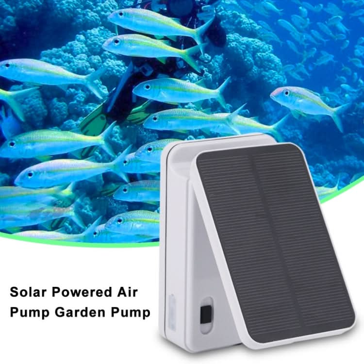 5V Foldable Aquarium Fish Tank Solar Power Air Pump Oxygenator, US Plug-Reluova