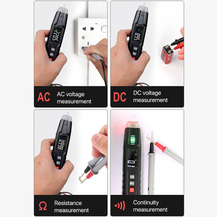 HABOTEST HT122 Multi-function Phase Sequence Digital Multimeter Smart Electricity Test Pen Reluova