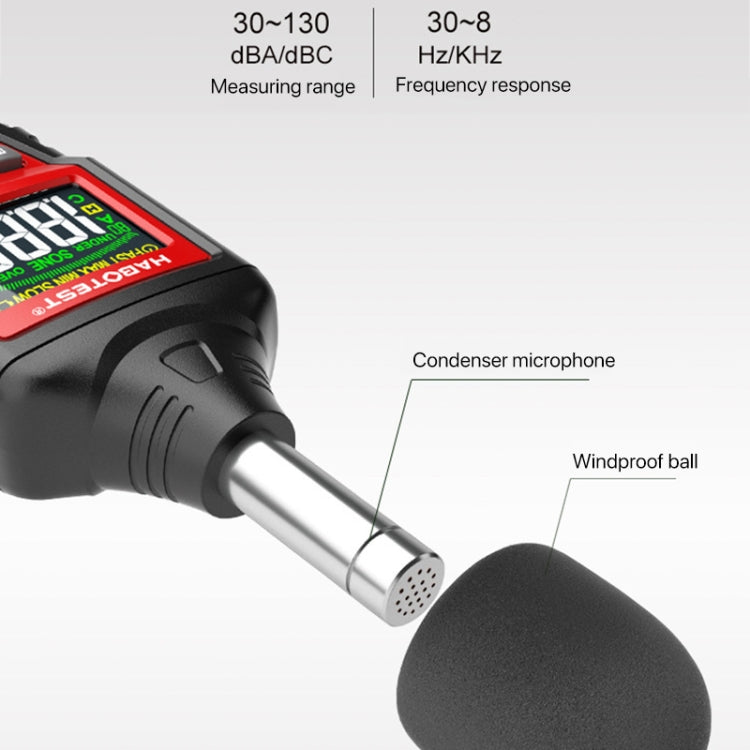 HABOTEST HT622B Household High Precision Digital Sound Level Meter Reluova